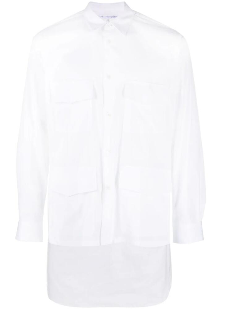 Comme Des Garçons Shirt cargo cotton shirt - White Cover