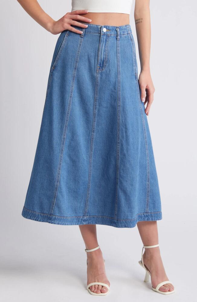 VERO MODA Brynn Denim Skirt in Medium Blue Denim Cover