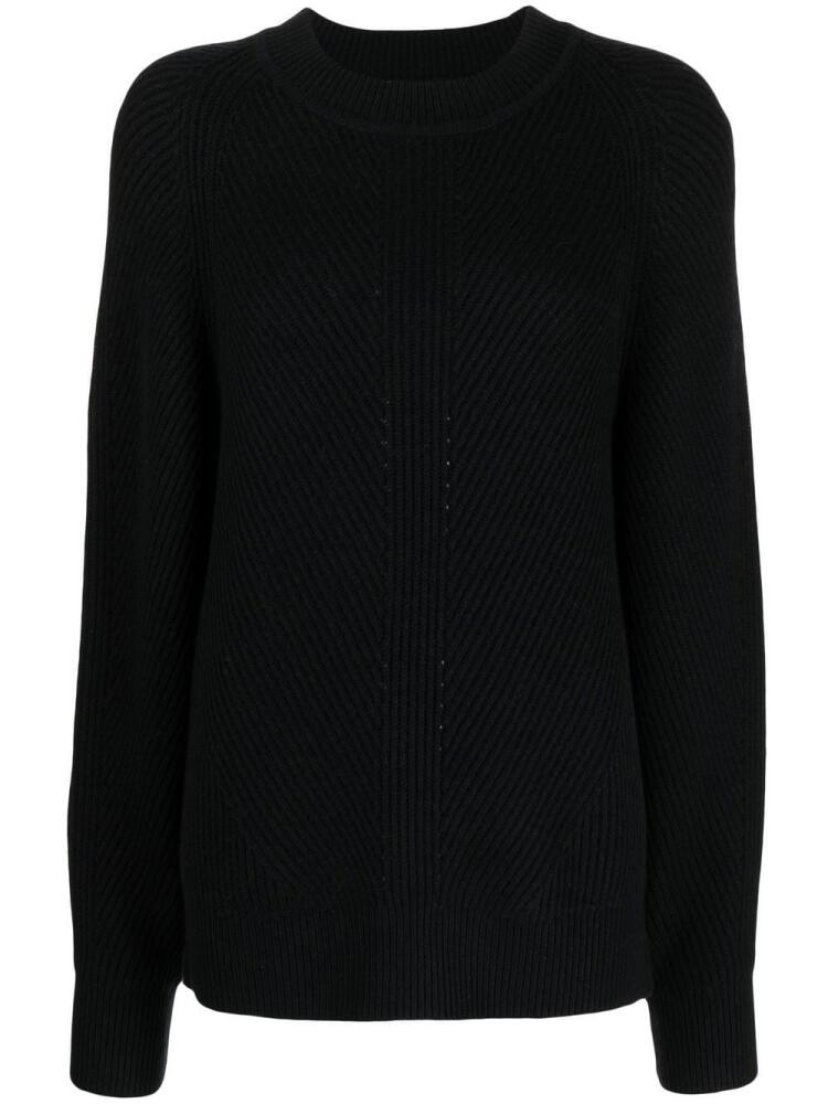 JOSEPH crew-neck knitted sweater - Black Cover