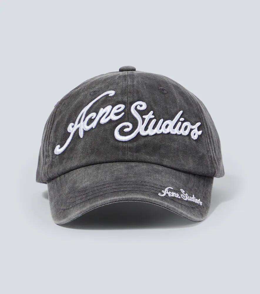 Acne Studios Logo cotton twill baseball cap Cover