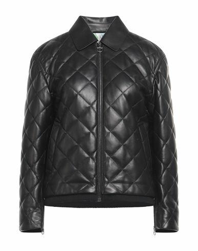 Ferragamo Woman Jacket Black Lambskin Cover