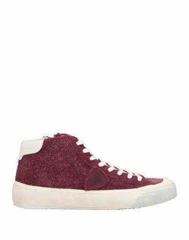 Philippe Model Man Sneakers Burgundy Soft Leather Cover