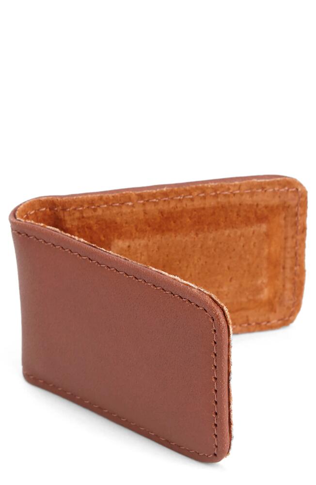 ROYCE New York Leather Money Clip in Tan Cover