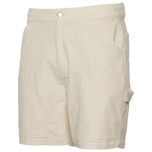 LCKR Painters Corduroy Shorts - Mens Cream/Cream Cover