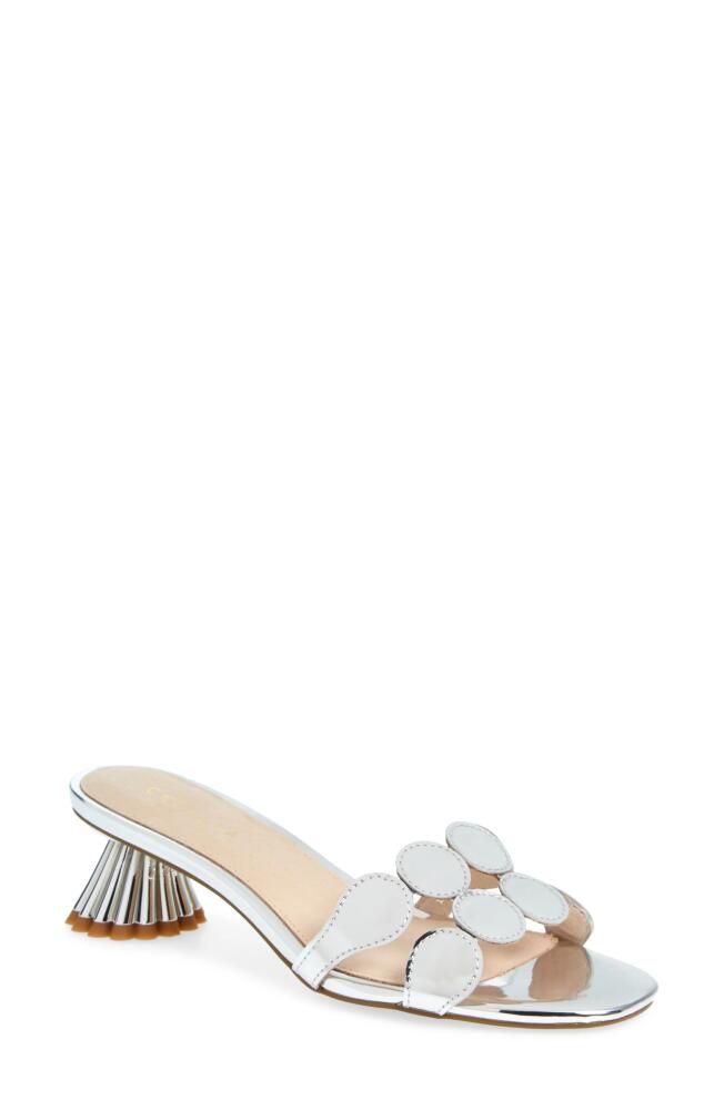 Cecelia New York Bunny Slide Sandal in Silver Cover