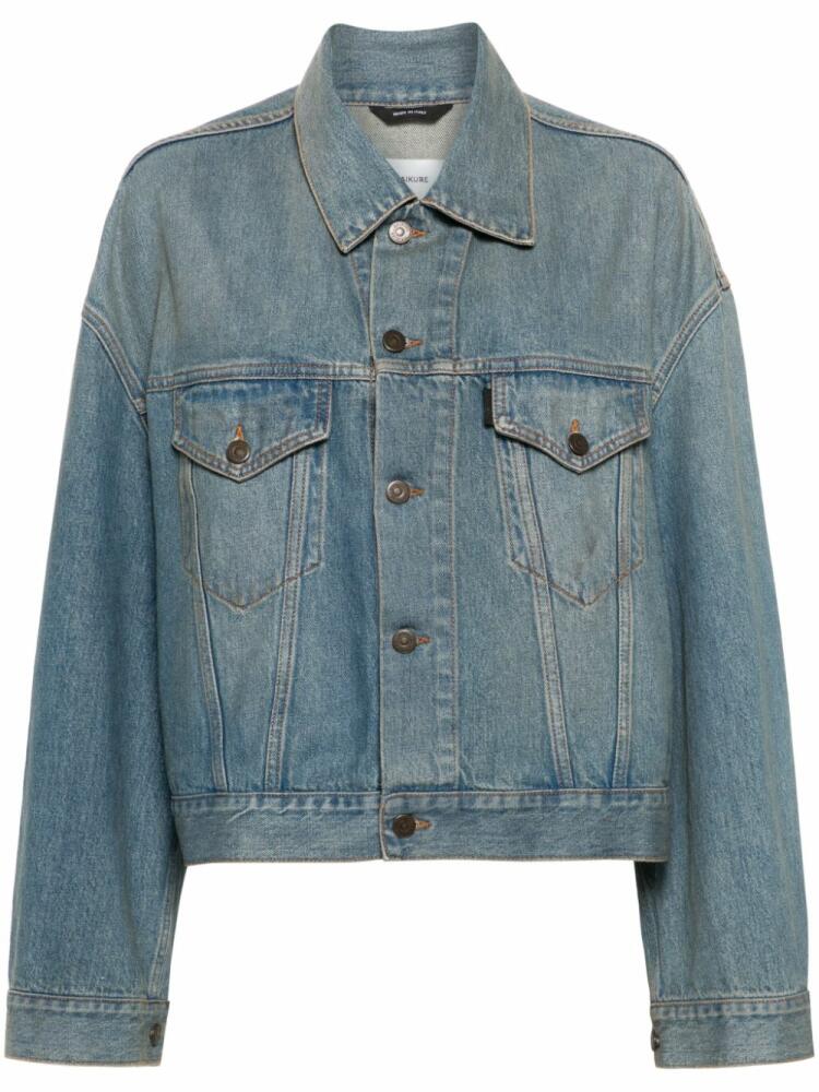 Haikure washed denim jacket - Blue Cover