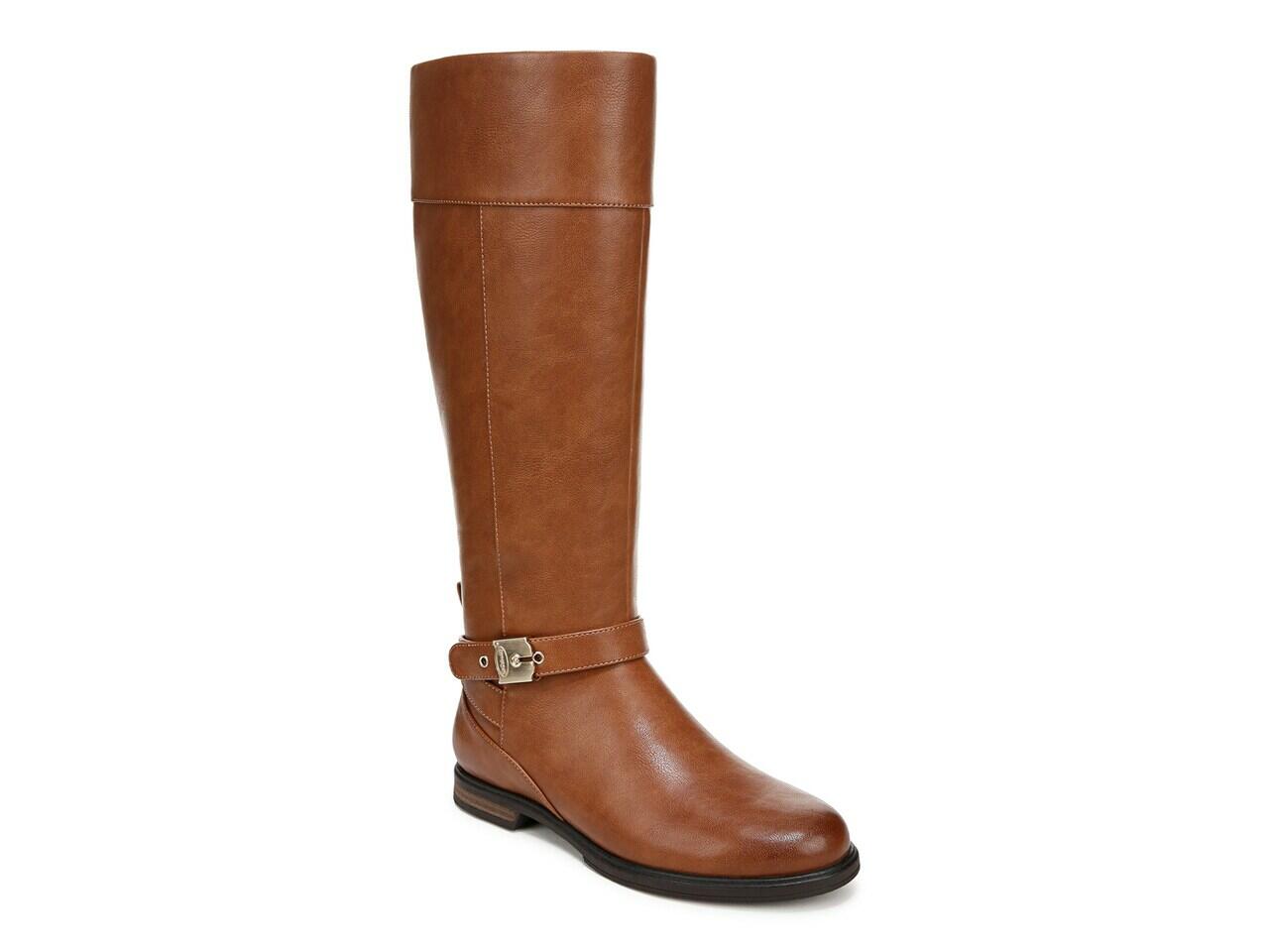 Dr Scholls Wide Width Hello Rider Riding Boot | Women's | Cognac Cover