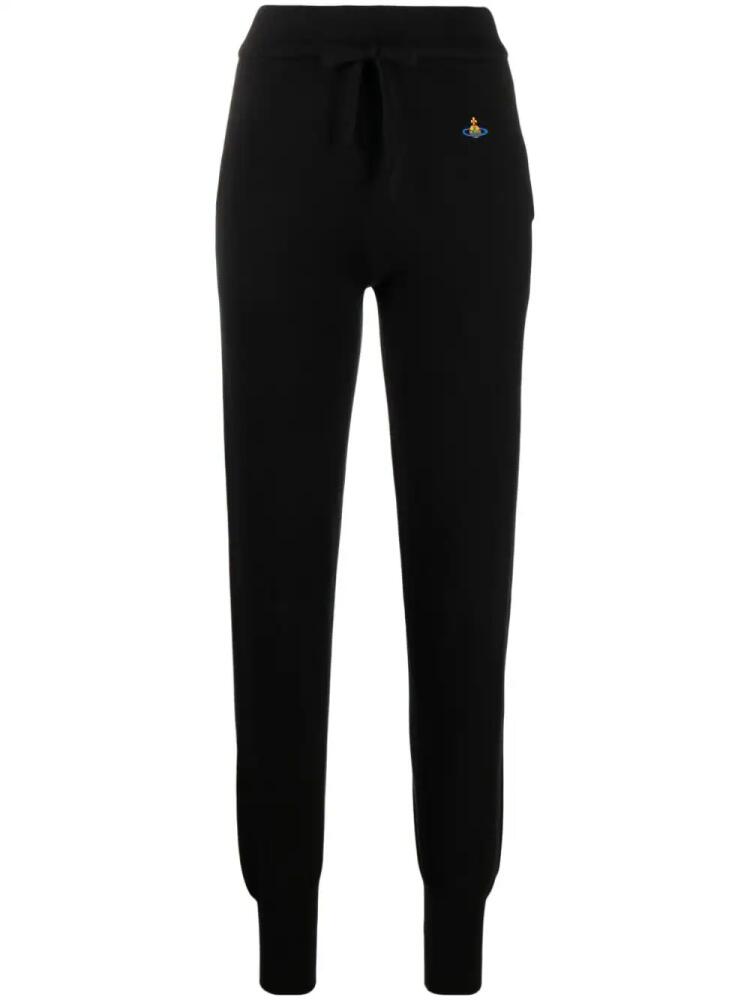 Vivienne Westwood Orb logo-embroidered tapered track trousers - Black Cover