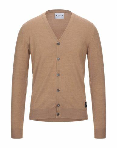 John Richmond Man Cardigan Camel Merino Wool, Acrylic, Nylon Cover