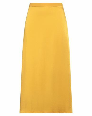 Niū Woman Midi skirt Mustard Acetate, Viscose Cover