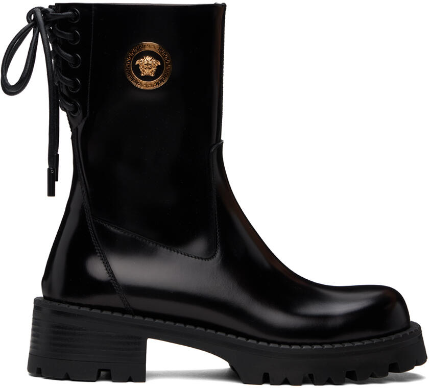 Versace Black Alia Ankle Boots Cover