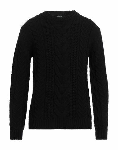 Dondup Man Sweater Black Merino Wool, Acrylic Cover