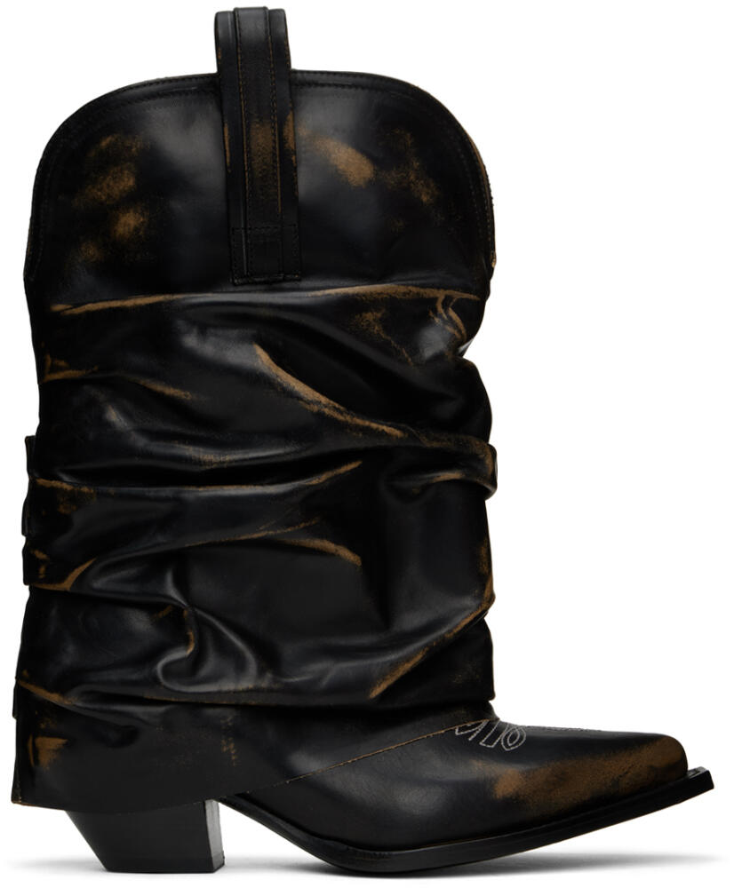 R13 Black Low Rider Cowboy Boots Cover