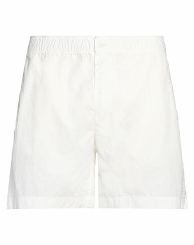 Ten C Man Shorts & Bermuda Shorts White Polyamide, Cotton Cover