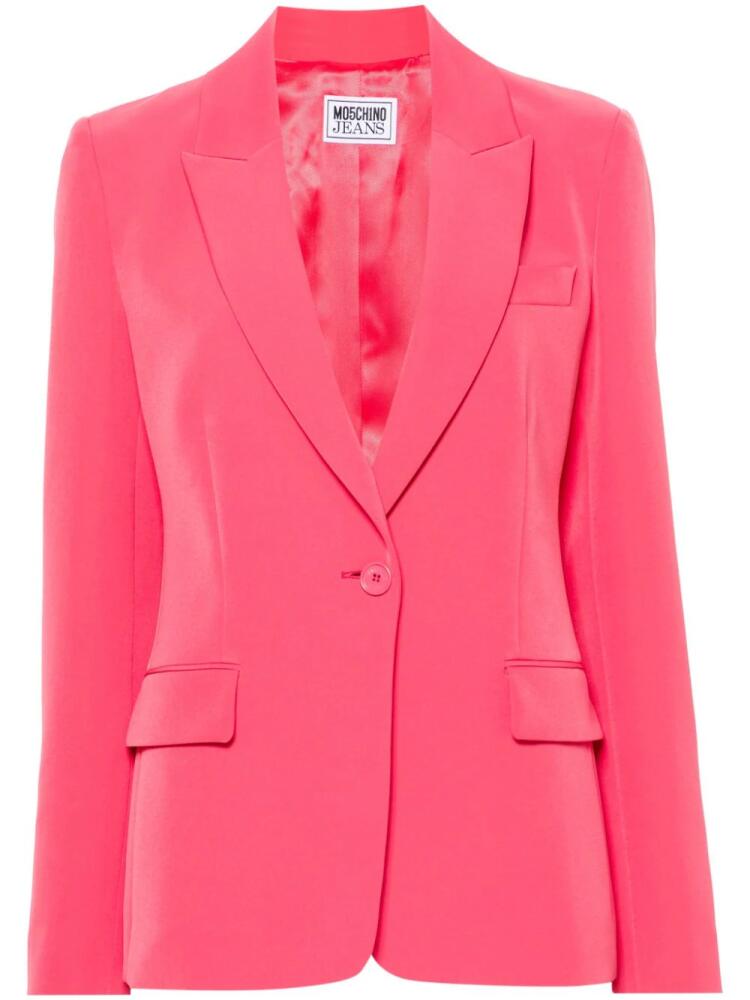 MOSCHINO JEANS single-breasted blazer - Pink Cover