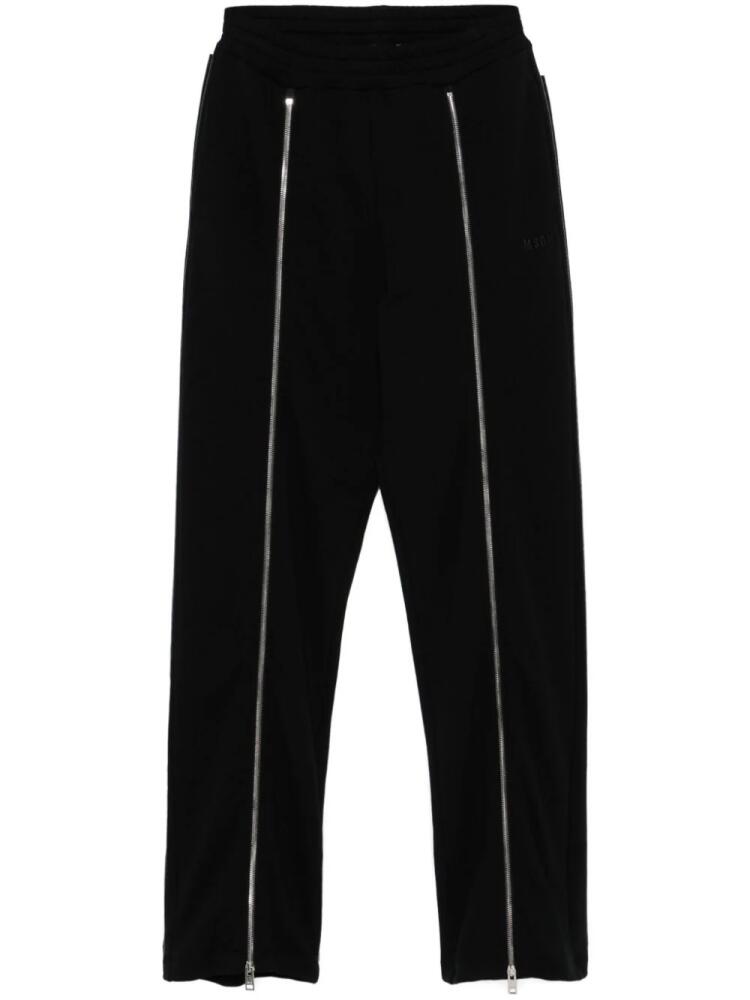 MSGM zip-vents track pants - Black Cover