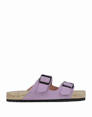 Manebí Woman Espadrilles Lilac Soft Leather Cover