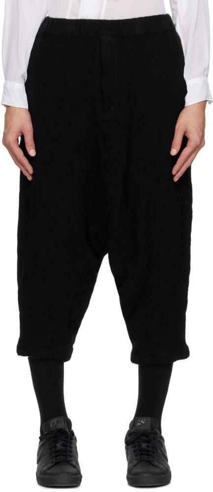 Black Comme des Garçons Black Zip-Fly Trousers Cover