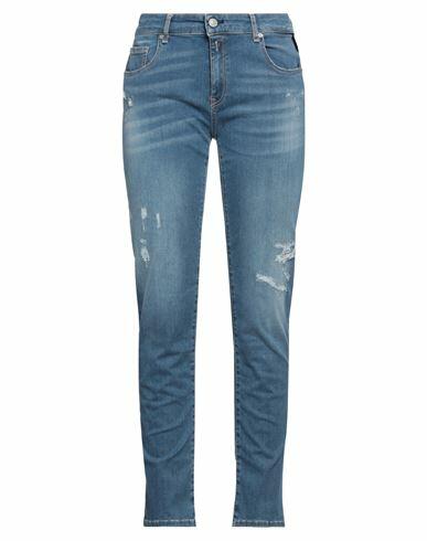 Replay Woman Jeans Blue Cotton, Polyester, Elastane Cover