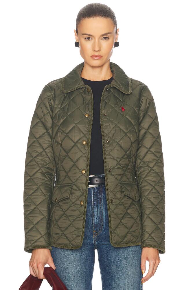 Polo Ralph Lauren Quilted Jacket in Green Cover