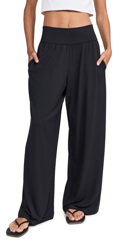 Sweaty Betty Modal Wide Leg Pants Black Cover