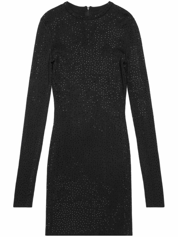 Balenciaga crystal-embellished mini dress - Black Cover