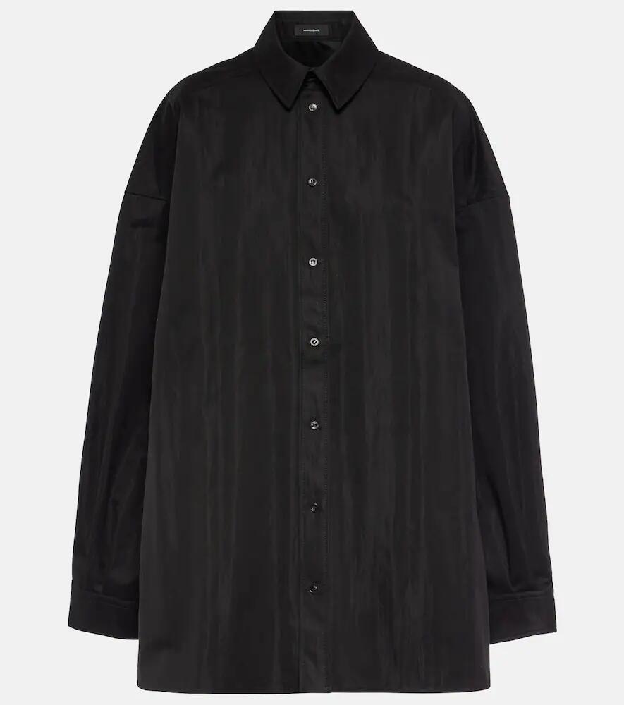 Wardrobe. NYC Oversized cotton-blend drill shirt Cover