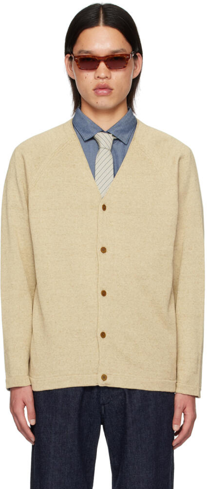 nanamica Beige KODENSHI Cardigan Cover