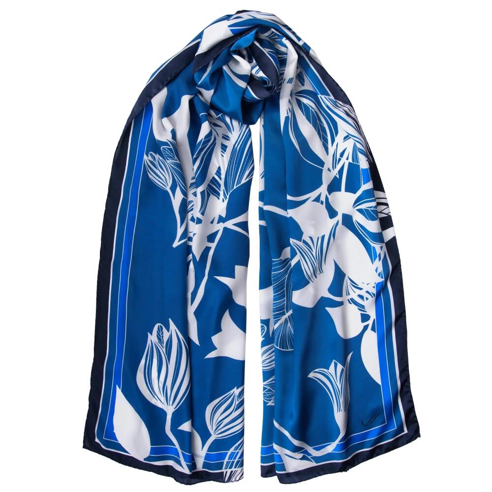 Elizabetta Cara - Silk Scarf/Shawl for Women in Blue Cover