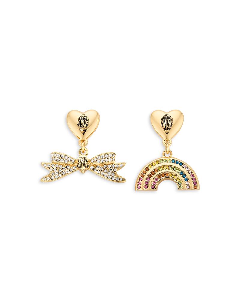 Kurt Geiger London Signature Eagle Rainbow Mismatch Drop Earrings Cover