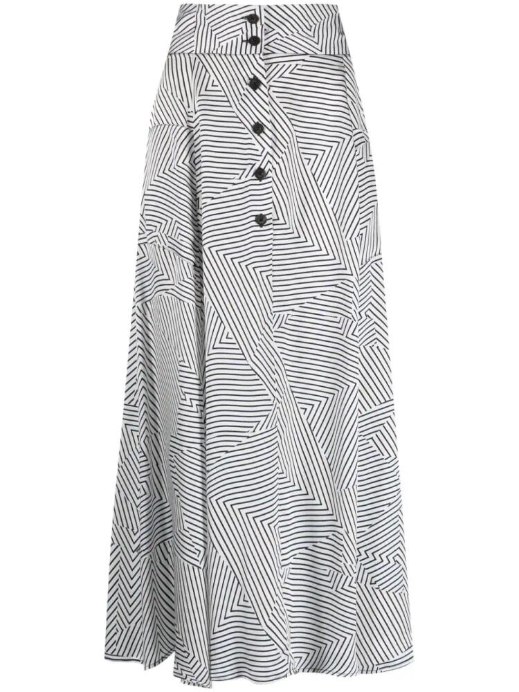 Max & Moi Banksia abstract-print skirt - White Cover