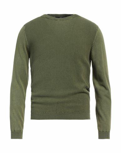 Aquascutum Man Sweater Military green Cotton Cover