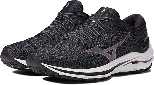 Mizuno Wave Inspire 18 Waveknit (Ebony) Women's Shoes Cover