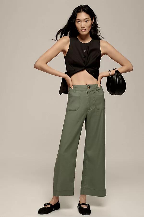 The Colette Cropped Wide-Leg Pants by Maeve: Linen Edition Cover