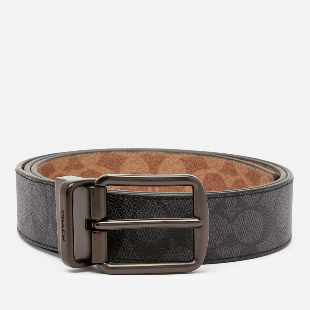 Coach Men's 38mm Cut-To-Size Harness Belt in Signature Canvas Cover