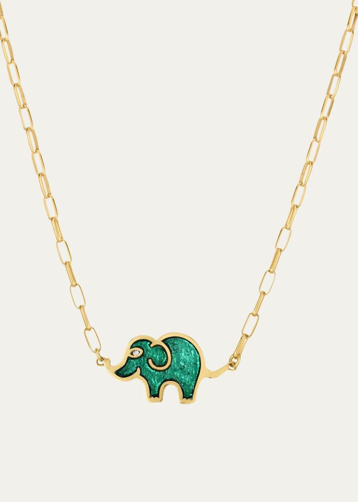 Audrey C. Jewels Elephant Enamel Necklace Cover