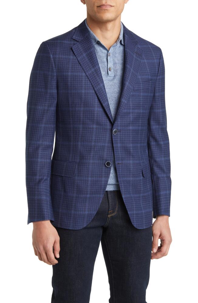 Peter Millar Tailored Fit Plaid Wool Sport Coat in Blue Cover