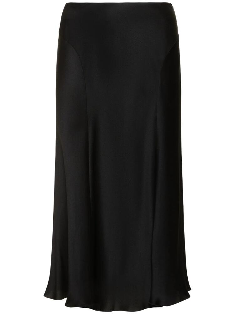 ALBERTA FERRETTI Satin Midi Skirt Cover