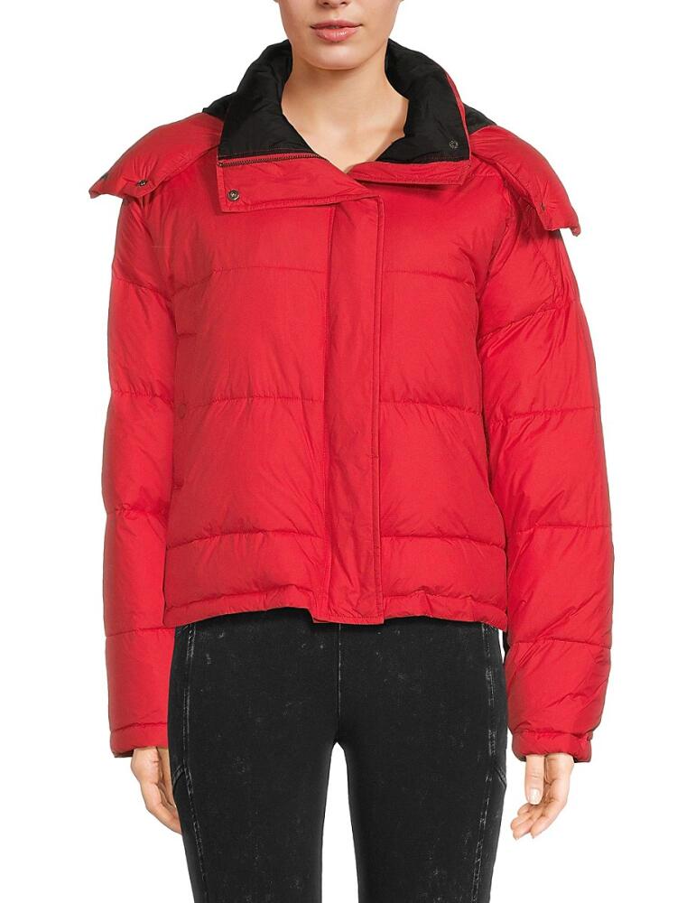 ba & sh Women's Manteau Zeo Hooded Puffer Jacket - Rouge Cover