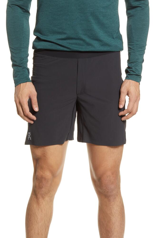 On Running Shorts in Black Cover