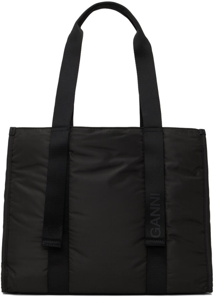 GANNI Black Medium Tech Tote Cover