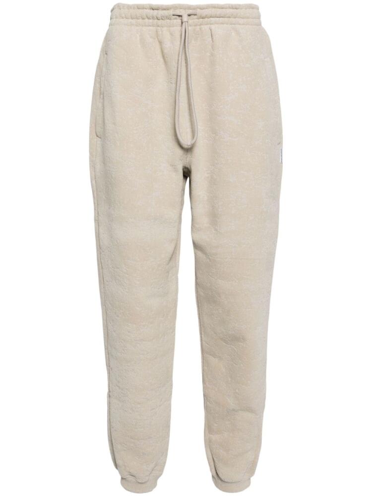 Alexander Wang flocked cotton track pants - Neutrals Cover