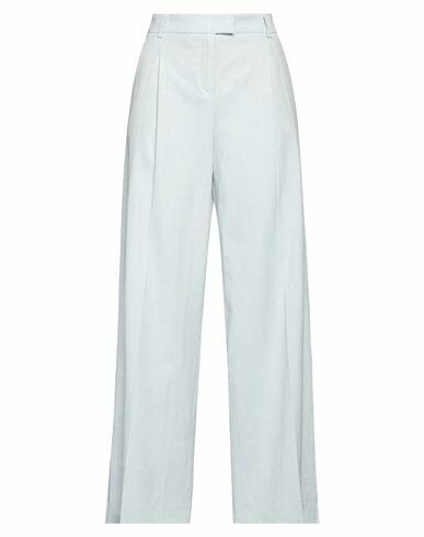 Seductive Woman Pants Sky blue Linen, Polyester, Viscose, Elastane Cover