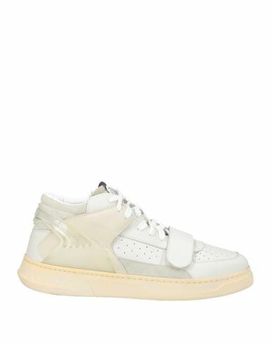 Run Of Man Sneakers Ivory Leather Cover