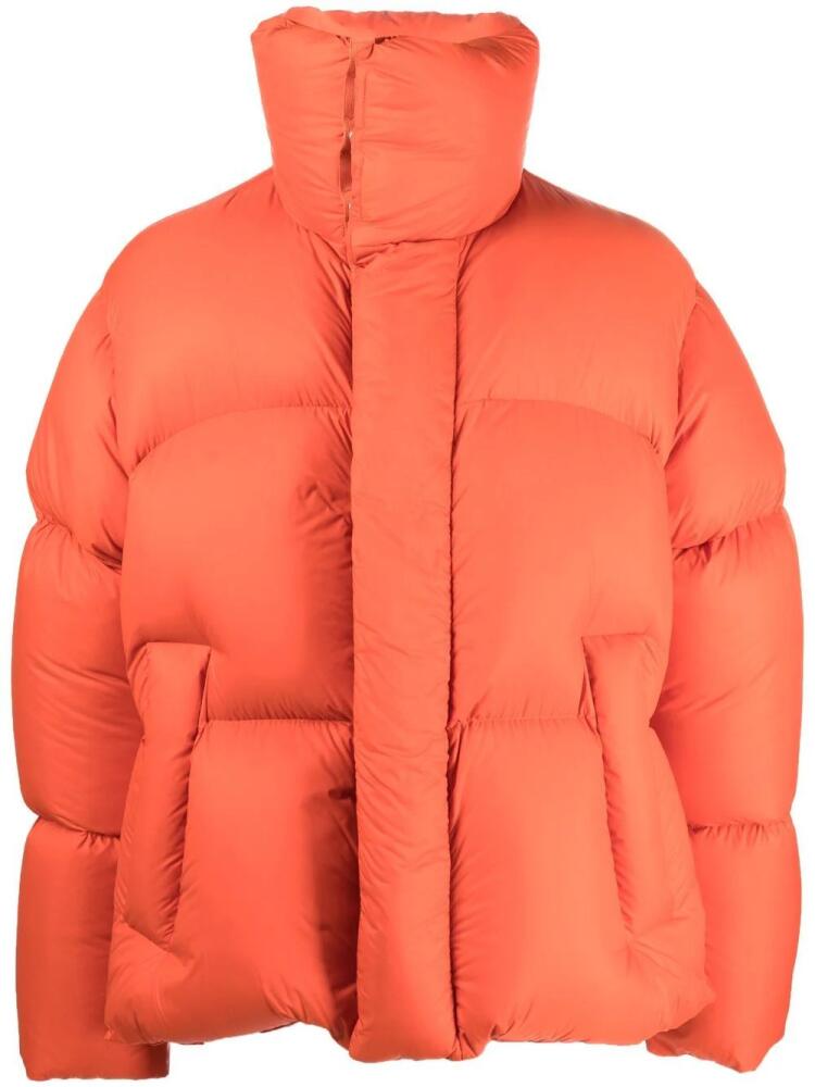 AMBUSH high-collar padded short jacket - Orange Cover