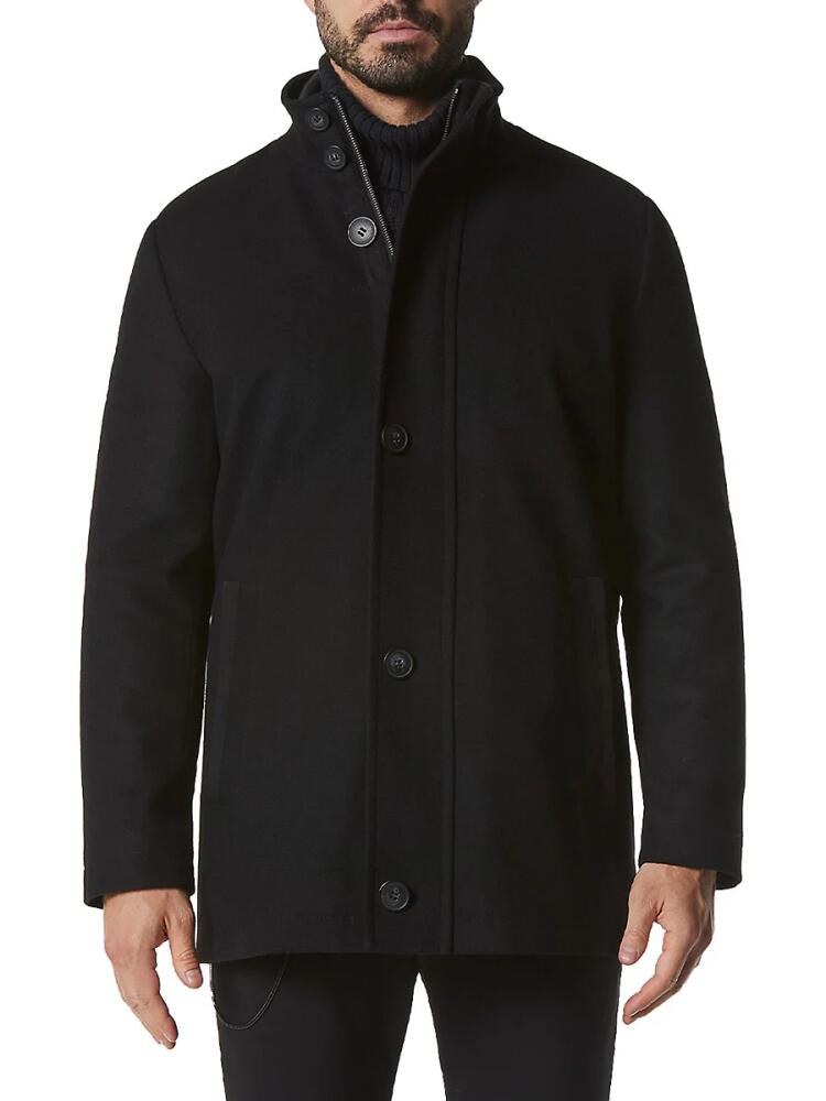 Andrew Marc Men's Dorsey Wool Blend Field Jacket - Black Cover