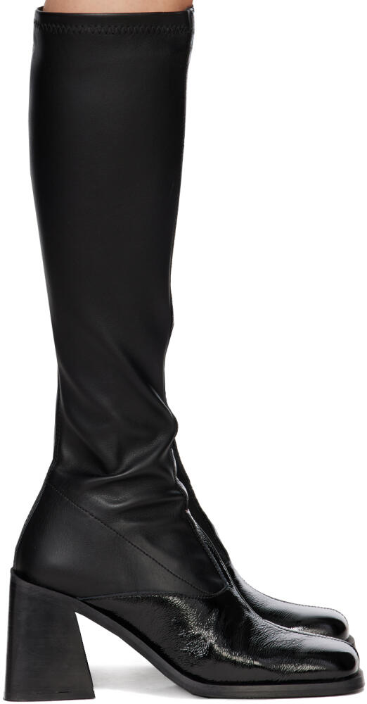 Justine Clenquet SSENSE Exclusive Black Eddie Tall Boots Cover