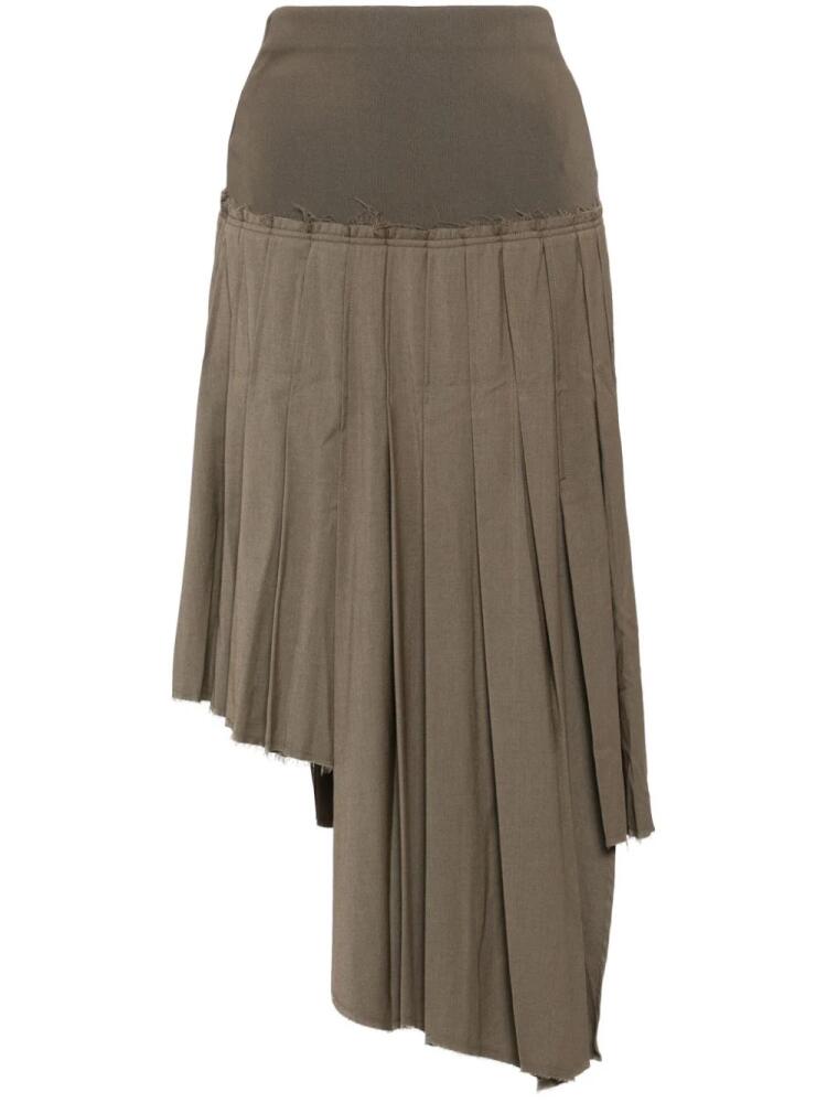 Rokh ribbed pleated skirts - Brown Cover