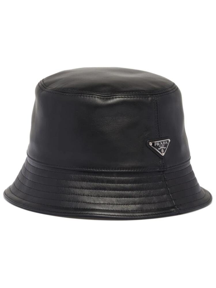 Prada leather bucket hat - Black Cover