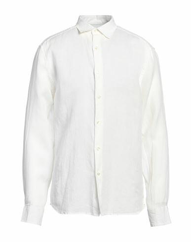 Peuterey Man Shirt White Linen Cover